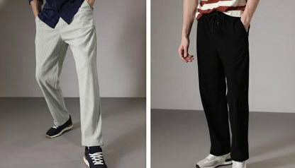 Combo of 2 Men's Caudray Fabric Stylish Pants